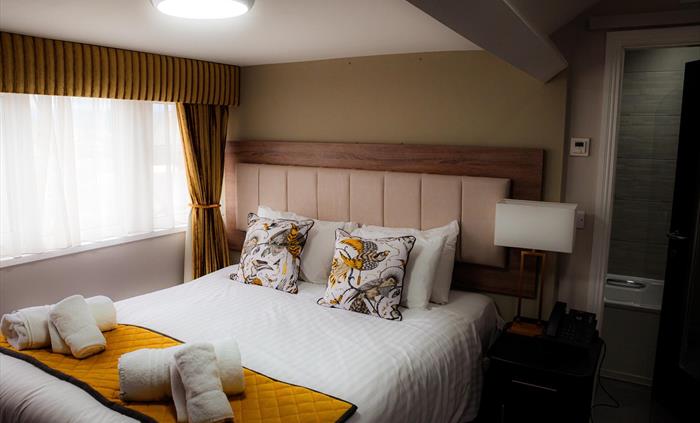 Standard double bedroom at the Llandudno Bay Hotel.